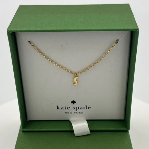 Kate Spade Gold 'S' Pendant Necklace - Picture 1 of 4